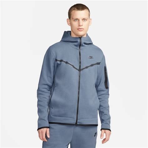 nike tech hoodie blauw|nike tech hoodie no zip.